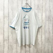 90s フルーツオブザルーム USA製 アメリカ古着 重ね着風 英字 プリント 半袖Tシャツ XL_画像2