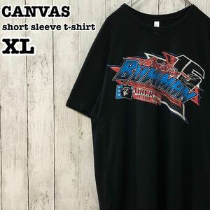 CANVAS US アメリカ古着 レーシング 両面プリント 半袖Tシャツ XL