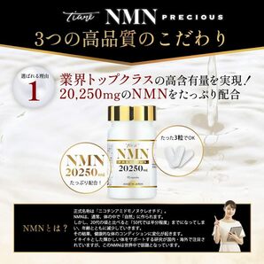 NMN 20,250mg 高純度100％ 日本製 プラセンタ レスベラトロール コエンザイム アスタキサンチン プロテオグリカン の画像3