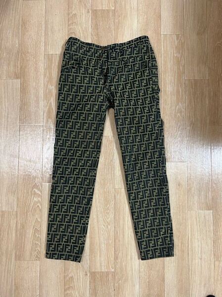 希少 美品 FENDI 90's vintage ズッカ柄 パンツ メンズ ジーンズ