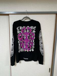 国内正規品　美品　CHROME HEARTS クロムハーツ ロンt 希少なＭサイズ