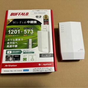（美品）BUFFALO Wi-Fi中継機 WEX-1800AX4/D