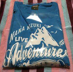 水樹奈々 ADVENTURE-LIMITED TEE(Tシャツ) ターコイズブルー Mサイズ 「NANA MIZUKI LIVE ADVENTURE 2015」 埼玉公演限定