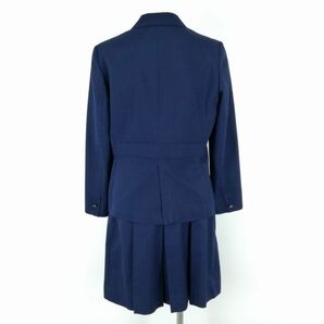 1円 ブレザー スカート 上下4点セット 指定 165A ミッシェルクラン 冬物 女子 学生服 神奈川汲沢中学 花紺 制服 中古 ランクC EY9794の画像2