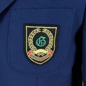 1円 ブレザー スカート 紐タイ 上下4点セット 大きいサイズ カンコー 冬物 女子 学生服 福岡学業院中学 花紺 制服 中古 ランクC EY9799の画像5