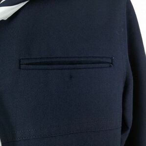 1円 セーラー服 スカート スカーフ 上下3点セット 冬物 白3本線 女子 学生服 創価小学校 紺 制服 中古 ランクC EY9871の画像5