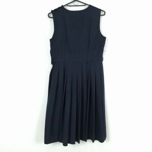 1円 ジャンパースカート 155A バスト88 ウエスト72 冬物 女子 学生服 中学 高校 紺 制服 中古 ランクC EY3217の画像2