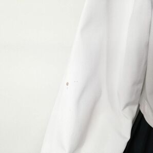 1円 セーラー服 スカート スカーフ 上下3点セット 160A 中間服 緑3本線 女子 学生服 大分三重中学 白 制服 中古 ランクC EY9829の画像4