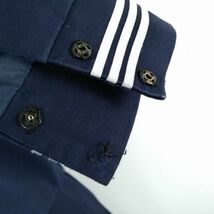 1円 セーラー服 スカート スカーフ 上下3点セット カンコー 冬物 白3本線 女子 学生服 中学 高校 紺 制服 中古 ランクC NA0437_画像6