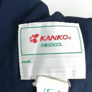 1円 セーラー服 スカート スカーフ 上下3点セット 冬物 白3本線 女子 学生服 岡山児島中学 紺 制服 中古 ランクC NA0513の画像10