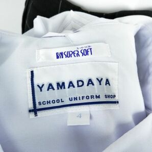 1円 セーラー服 チェックスカート スカーフ 上下3点セット 中間服 白3本線 女子 学生服 兵庫城乾中学 白 制服 中古 ランクB NA1097の画像6