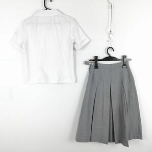 1円 ブラウス スカート 上下2点セット 夏物 女子 学生服 中学 高校 白 制服 中古 ランクC EY3523の画像2