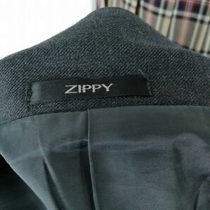 1円 ブレザー チェックスカート リボン 上下4点セット L 冬物 女子 学生服 京都西京高校 グレー 制服 中古 ランクB NA1245の画像6