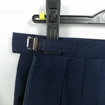 1円 ブラウス スカート 紐タイ 上下3点セット 大きいサイズ 夏物 女子 学生服 中学 高校 白 制服 中古 ランク:C EY4634_画像5