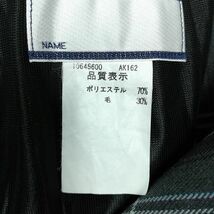 1円 スクールスカート 冬物 w66-丈53 チェック 東京富士森高校 プリーツ 学生服 制服 女子 中古 IN5856_画像5