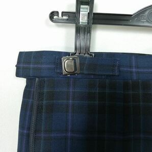 1円 スクールスカート 冬物 w69-丈56 チェック 埼玉所沢東中学 プリーツ 学生服 制服 女子 中古 IN5729の画像3