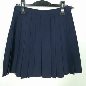 1 иен школьная юбка лето предмет w63- длина 43 темно-синий средний . средняя школа мини длина плиссировать школьная форма форма женщина б/у IN5933