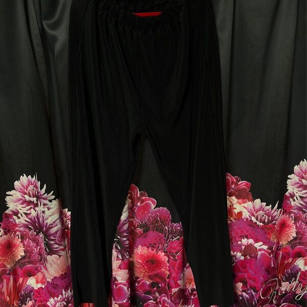 navy ネイビー ワイドパンツ 黒 ブラック M rady ジェイダ