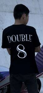 オートプロジェクトW オリジナルtシャツ　DOUBLE 8 パンチ君　黒