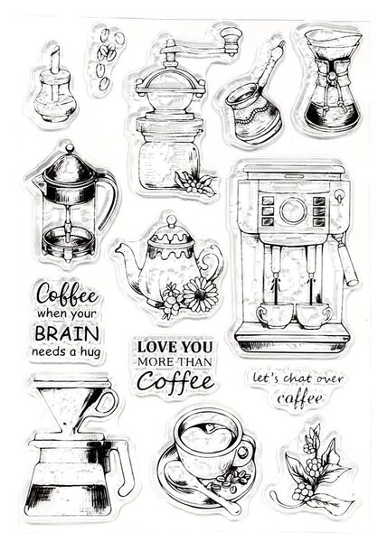 クリアスタンプ441:coffee《2点で15%、3点で20%OFF》