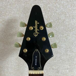 Gibson ギブソン Epiphone Flying V フライング V U97080145 エレキギター ロック メタル 弦楽器 楽器 音楽 演奏 全長約105cm 4 シ 5489の画像6