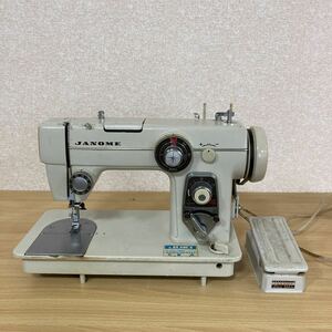 JANOME ジャノメ MODEL 680 アンティークミシン レトロミシン 手工芸 手芸 ハンドクラフト 裁縫道具 裁縫 ペダル付き 4 カ 5565