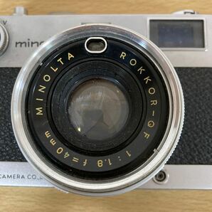 minolta ミノルタ AL-E レンズ ROKKOR-QF 1:1.8 f=40mm フィルムカメラ レンジファインダー 4 リ サ ス 6の画像10
