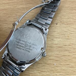 SEIKO ALBA セイコー アルバ 7N32-K004全面ルミブライト 全面蓄光文字盤 デイト表示 クォーツ QZ メンズ 腕時計 時計 稼働品 4 カ 5739の画像9