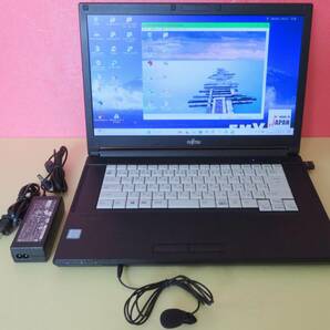 富士通 15.6型ワイド LIFEBOOK A576/P i5-6200U 8GB SSD256GB USB無線Lan(11ac)+BT Office2021Pro Win11Pro23H2(+24H2) ACアダプタ・マイクの画像1