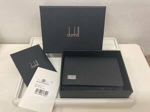 26696　メンズ　カードケース　【美品！　DUNHILL　ダンヒル　カードケース　名刺入れ　ブラック　箱/冊子付き】　保管品