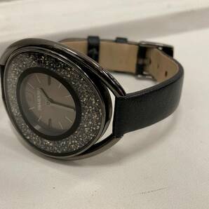 27303 【SWAROVSKI スワロフスキー  クリスタルライン 5158517 Quartz腕時計 シルバー×ブラック】 現在不動の画像5