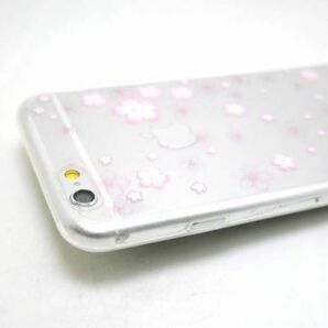 iPhone 6/6S サクラ クリアケース ソフトカバー 桜 TPU 透明の画像5