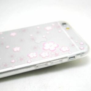 iPhone 6/6S サクラ クリアケース ソフトカバー 桜 TPU 透明の画像3
