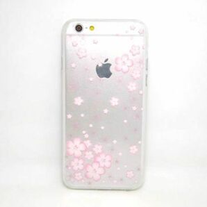 iPhone 6/6S サクラ クリアケース ソフトカバー 桜 TPU 透明の画像1