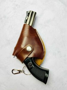  new goods revolver type turbo lighter gas lighter . gun type lighter hand gun type lighter 1 piece 