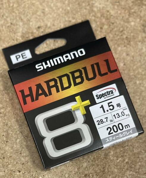 [新品] シマノ (SHIMANO) PEライン ハードブル 8+ 200m 1.5号 (28.7lb) スティールグレイ 【2024年新製品】 #ピットブル #PITBULL 