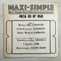 MAXI-SIMPLE PROMO アルゼンチン盤 BIG COUNTRY RAINBOW BLACK SABBATH ELTON JOHN　_画像1