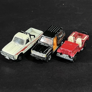 ◆ TOMICA トミカ SUV 3台まとめて No.25 三菱ジープ・ No.61 トヨタ ハイラックス 4WD・No.69 三菱パジェロ ◆