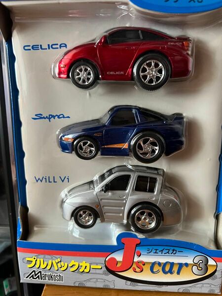 丸越　プルバックカー ミニカー　トヨタシリーズ　セリカ　スープラ　WILLvi 3台セット