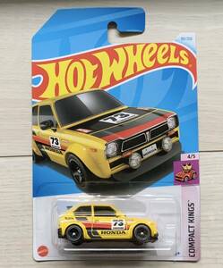 箱発送　★　ホットウィール　ベーシック　'73 ホンダ シビック カスタム　★　1/64 ミニカー　★　Hot Wheels　★　CIVIC CUSTOM　新品