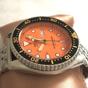 SEIKO 日本製 BOY オートマティック ORANGE オレンジ ボーイ 200Ｍ ダイバー PROSPEX 7S26 機械式 AUTOMATIC 自動巻 Divers セイコーの画像3