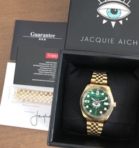 TIMEX Jacque Aiche コラボ 緑 マラカイト GREEN 天然石 ジャッキー アイシュ 伊勢丹 新宿店 限定 Collaboration 好きに も タイメックス _画像1