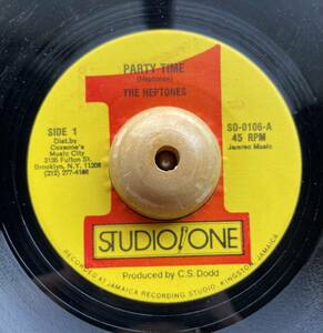 ★試聴 studio one US [party time / the heptones] [version] 7inch