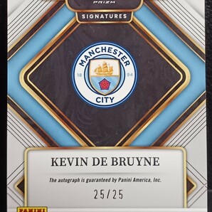 【25/25】 Panini Select EPL Soccer Kevin De Bruyne Auto 直筆サイン ラストナンバー Tie-Dye Manchester Cityの画像2