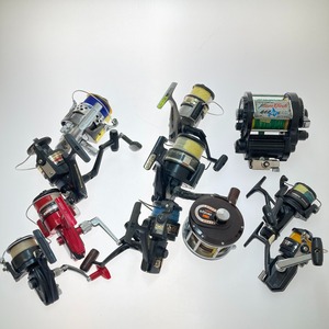 **[1 иен старт ] катушка суммировать 11 пункт Shimano, Daiwa, miyaepoch др. в целом состояние . плохой 