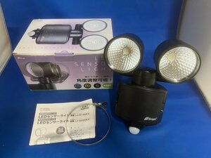 LED センサーライト2灯 乾電池タイプ 屋内・屋外兼用 オーム電機 LS-B285B-K ※不足品あり（ネジ）