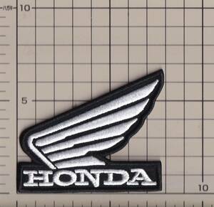 ホンダ HONDA ウィング ホログラム アイロンパッチ アイロンワッペン 白