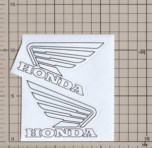 ホンダ HONDA ウィング ステッカー 小 白