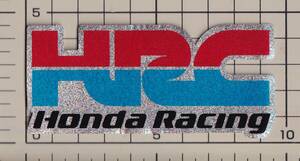 ホンダ HRC レーシングチーム HONDA Raching ステッカー 小 スパンコール 水色