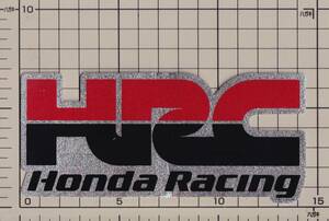 ホンダ HRC レーシングチーム HONDA Raching ステッカー 大 スパンコール 黒